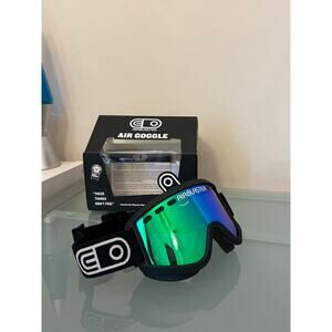 Airblaster air goggle ski snowboard eye protection NIB black green radium adult